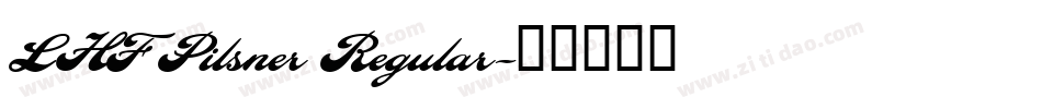 LHF Pilsner Regular字体转换